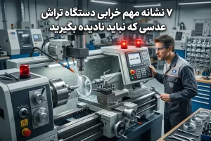 ۷ نشانه مهم خرابی دستگاه تراش عدسی که نباید نادیده بگیرید